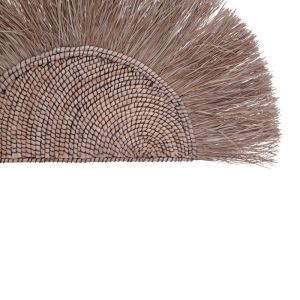 Nairone abaca wall decoration mat in natural color 85x105x10cm