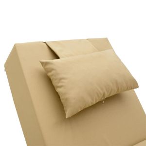 Specta chaise lounge cushion beige fabric 60x190x20cm