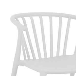 Zelma Pp chair in white shade 55x53x73cm