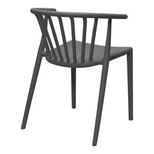 Zelma Pp стол в цвят антрацит 55x53x73см
