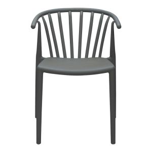 Zelma Pp стол в цвят антрацит 55x53x73см