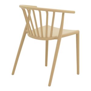Zelma Pp chair in light cappuccino color 55x53x73cm