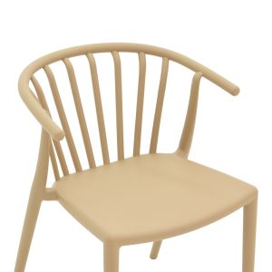 Zelma Pp chair in light cappuccino color 55x53x73cm