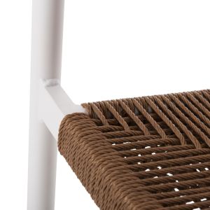 Aluminum bar stool Gregg Hm5788,11 white-sand beige synthetic rattan 55x57x106cm Hm5788