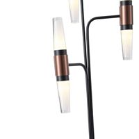 Aluminum lamp 8w 1080lm 3000k Φ250mm black-gold Arte Illumina Velas