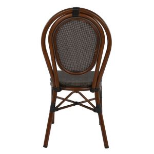 Алуминиев стол Bamboo Look кафяв 40,5x56,5x89,5cm Hm5026