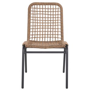 Aluminum chair Chair Spano black legs - beige 46x59x80hcm Hm6047