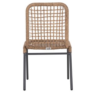 Aluminum chair Chair Spano black legs - beige 46x59x80hcm Hm6047