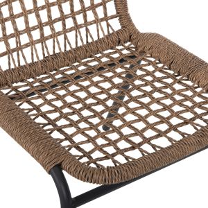 Aluminum chair Chair Spano black legs - beige 46x59x80hcm Hm6047