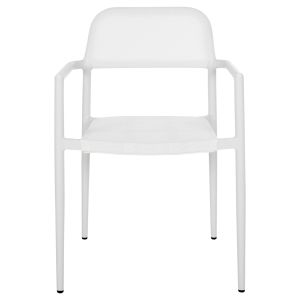Aluminum chair Ronny white-white textile 53x51x80hcm Hm5998,02