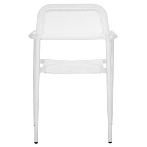 Aluminum chair Ronny white-white textile 53x51x80hcm Hm5998,02