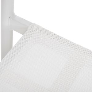 Aluminum chair Ronny white-white textile 53x51x80hcm Hm5998,02