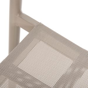 Aluminum chair Ronny champagne-textile 53x51x80hcm Hm5998,03