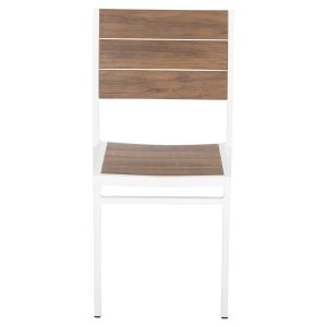 Алуминиев стол Saga Hm6063,01 бял с Polywood 46x52x86cm Hm6063