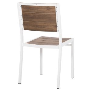 Алуминиев стол Saga Hm6063,01 бял с Polywood 46x52x86cm Hm6063