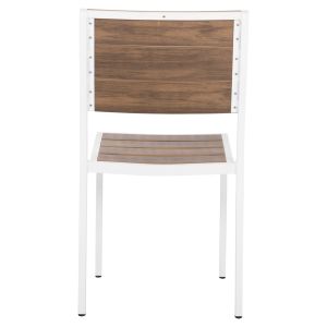 Алуминиев стол Saga Hm6063,01 бял с Polywood 46x52x86cm Hm6063
