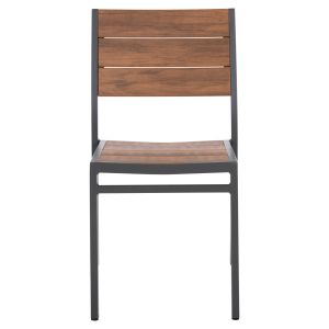 Алуминиев стол Saga Hm6063,02 тъмен сив с Polywood 46x52x86cm Hm6063