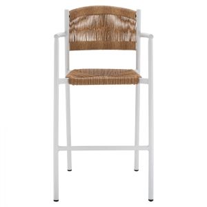 Алуминиев стол бял Hm5785,01 56x59x107cm