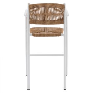 Алуминиев стол бял Hm5785,01 56x59x107cm