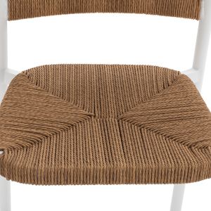 Алуминиев стол бял Hm5785,01 56x59x107cm