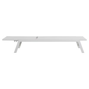 Aluminum chaise longue Rabia Hm5982.01 white color 191.5x55.5x89.5hcm