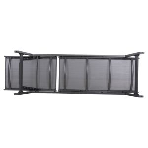 Aluminum chaise longue Rabia Hm5982.03 anthracite color 191.5x55.5x89.5hcm