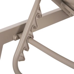 Aluminum chaise longue Rabia Hm5982.04 champagne color 191.5x55.5x89.5hcm