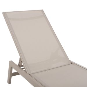 Aluminum chaise longue Rabia Hm5982.04 champagne color 191.5x55.5x89.5hcm