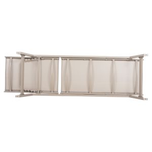 Aluminum chaise longue Rabia Hm5982.04 champagne color 191.5x55.5x89.5hcm