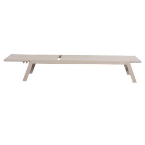 Aluminum chaise longue Rabia Hm5982.04 champagne color 191.5x55.5x89.5hcm
