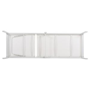Aluminum sun lounger Thatcher Hm5983.01 white color 196.5x64.5x92hcm