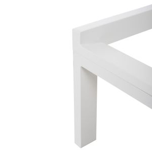 Aluminum sun lounger Thatcher Hm5983.01 white color 196.5x64.5x92hcm