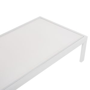 Aluminum sun lounger Thatcher Hm5983.01 white color 196.5x64.5x92hcm
