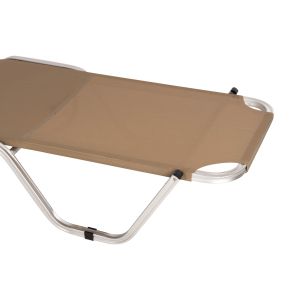Aluminum chaise longue mocha 60x190x30-91cm Hm5071.80