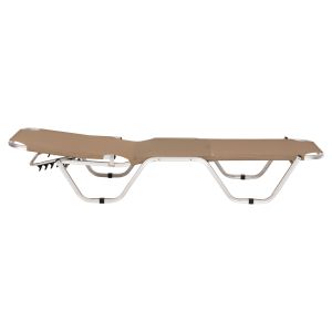 Aluminum chaise longue mocha 60x190x30-91cm Hm5071.80