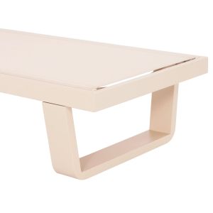Aluminum shell Rickon with teslin fabric Hm6292.04 champagne color 198x61.5x97cm.