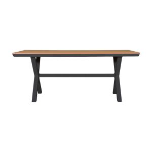 Aluminum garden table Fl6510 with polywood surface, gray color 180x100x75cm
