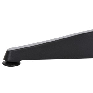 Алуминиева кръгла маса Alexa Hm6086,01 Антрацит-polywood плот в натурален цвят D60x73cm Hm6086