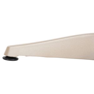 Алуминиева кръгла маса Alexa Hm6086,04 Шампанско-polywood плот в натурален цвят D60x73cm Hm6086