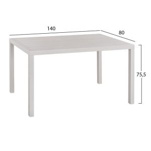 Алуминиева маса 140x80 Hm5571,01