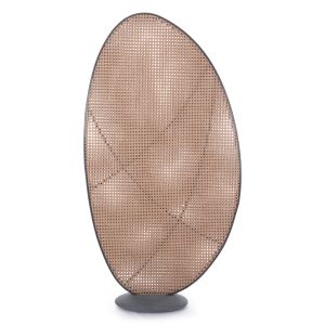 Aluminum partition Komorabi (l) Sm6180 anthracite frame in beige 110x33x199cm.
