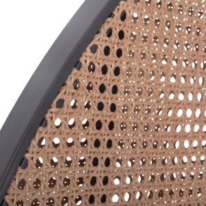 Aluminum partition Komorabi (s) Sm6181 with wicker frame, anthracite, beige, 108x33x169cm.