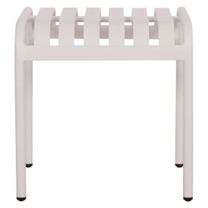 Алуминиева табуретка Rachel Hm6340.02 бял цвят 45x45x46всм.