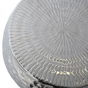 Aluminum stool-table Fl1071 silver color 38x46cm