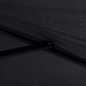 Aluminum umbrella 2.50m with 6 spokes gray fabric Hm6030.10