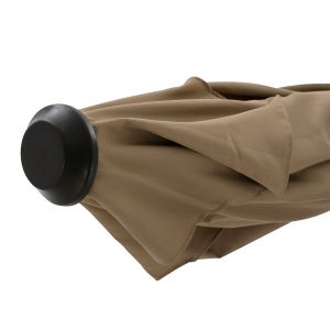 Aluminum umbrella Hm6029.02 rectangular taupe 262x170x253cm