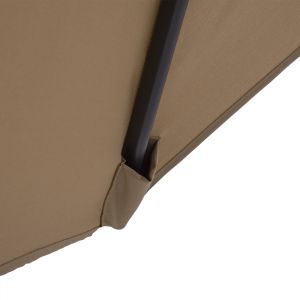 Aluminum umbrella Hm6029.02 rectangular taupe 262x170x253cm