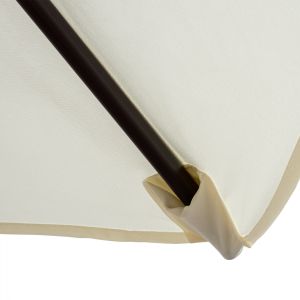 Aluminum umbrella Hm6030,02 beige gray D250x236cm
