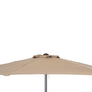 Aluminum umbrella with 6 spokes Kacen Hm6030,04 mocha-anthracite D250x236hcm