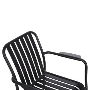 Алуминиево кресло Rachel Hm6088,01 черно 63x58x85cm Hm6080